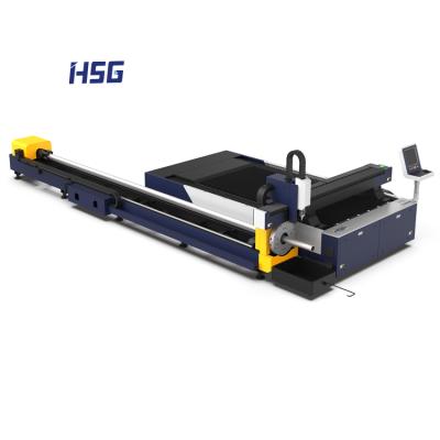 China Laser CUT HSG GE Series Fiber Laser Cutting Machine For Cutting Metal Sheet And Round Pipe Square Tube for sale