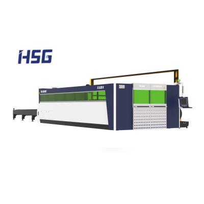 China HSG Stainless Steel Sheet Cutting Machine Fully Automatic Loading GE Series 4000w Fiber Laser Cutting Machine for sale