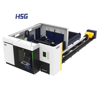 China Laser CUTTING HSG GTE 3015 Fiber Laser Metal Cutting Machine 2000w HSG Laser Power for sale