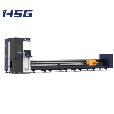 China Laser CUT 2021 HSG R3 1500W Tube Laser Cutting Machine Wide Processing Line Pipe Cutter for sale