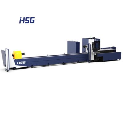 China Automatic loading and unloading efficient automatic tube laser cutter 1500w-4000w works more single tube 200kg for sale