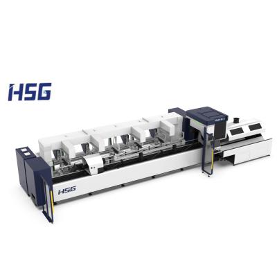 China Laser CUTTING HSG TP65S 1500W-4000W Tube Laser Cutting Machine Professional Bevel CNC Laser Cutting Machine Metal for sale