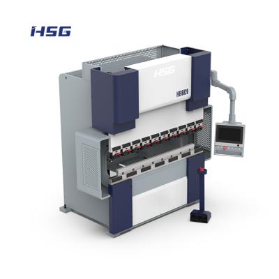 China Building Material Shops Hydraulic Press Brake 4 Axis Metal Bending Machine 80T 3d CNC Hydraulic Press Servo Electric Brake for sale