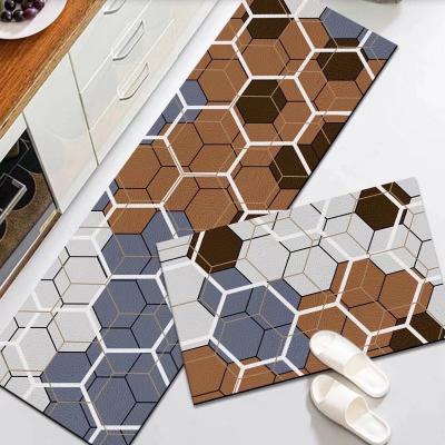 China Mats Anti Slip Diy Large Washable Kitchen Blankets And Floor Blanket Customize Geometric Needle Punch Rug Patterns for sale