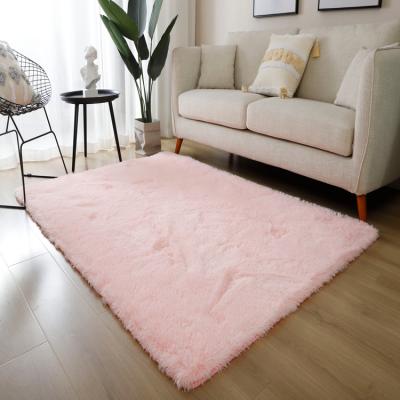 China Solid Color Washable Shaggy Area Rug Modern Carpets Shag Rug Blanket Custom Luxury Soft Carpet For Living Room for sale