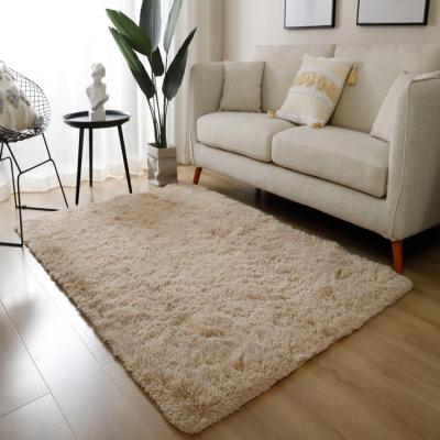 China Shaggy Plush Carpets And Rugs Brown Large Gold Mini Living Room Area Rugs 8X10 Washable Modern Area Rugs for sale