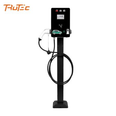 China 7kw 32a Electric Car Battery Home Mini EV Floor Mount AC Charging Stations For Electric Vehicles 410mm*280mm*131mm (L*W*T) 410mm*280mm*131mm (L*W* T) for sale