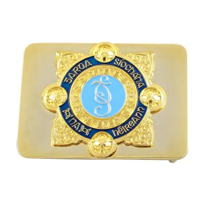 China OEM Pin Belt Buckle Manufacturers Gold Color Bulk Durable Gold Plated Belt Buckle for sale