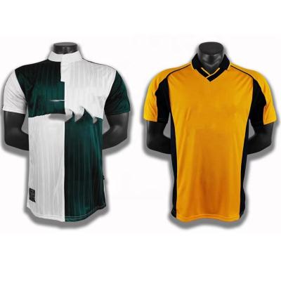 China Sets Dye Sublimation Custom Printing Retro Soccer Wears Uniforms Sportswear Set Club Football Tank Tops for sale