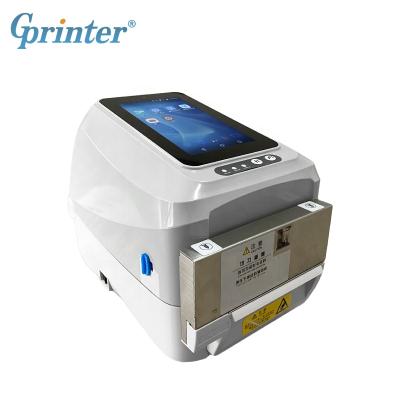 China 4 Inch Transfer Barcode Printer With LCD Screen Support Black And White Intelligent Thermal Cutter For Satin Ribbon D750 for sale