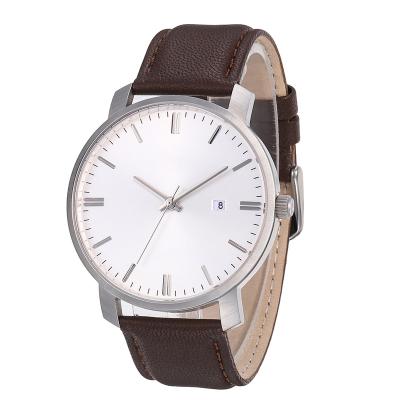 China Automatic movement leather japanese minimalist quartz watch female date wristwatch for men latest for sale