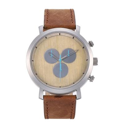 China Automatic Date Mens Fashion Natural Wood Watch Private Custom Wooden Wrist For Men for sale