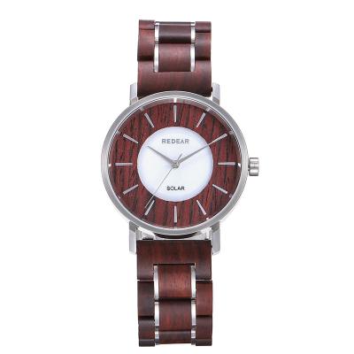 China Non-specific wholesale cheap stainless steel and red sandalwood watch for sale