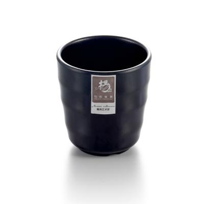 China High Quality Minimalist Black Stocked Check Japanese Style Melamine Small Tea Cup for sale