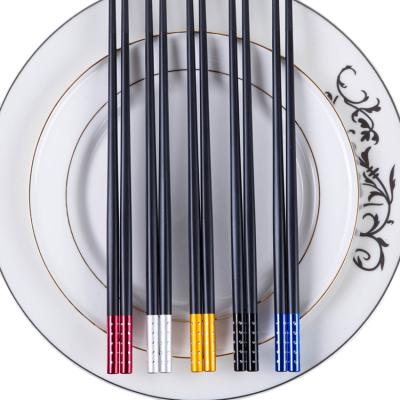 China Factory stocked wholesale plastic reusable colorful chopsticks for hotel restaurant home for sale