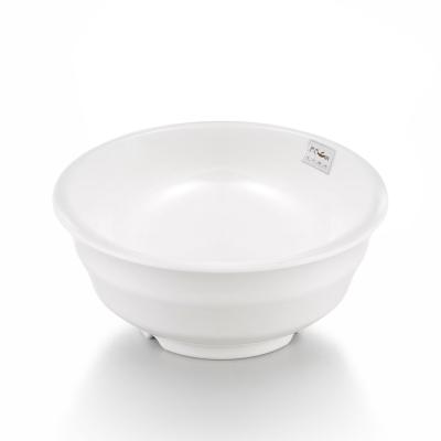 China Factory Direct Sale Plastics White Tough Reusable Melamine Stocked Serving Bowls for sale