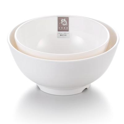 China Factory Supply Stocked Reusable White Melamine Round Bowl Plastic Side Dish Sauce Bowl Set for sale