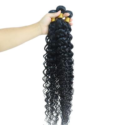 China Regular High Quality Virgin Hair Brazilian Water Wave Bundles 3 Bundles Wet Wavy 100% Virgin Hair Bundles With Lace Frontal Closure for sale