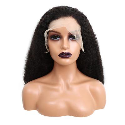 China BEHAIR Factory Supply Stock Hair 13x4 HD Lace Frontal Wigs Afro Swiss Transparent Curly Curly Lace Wigs 100% Lace Frontal Wigs For Black Women for sale