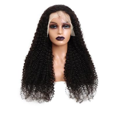 China 13x4 Lace Front Kinky Curly Wigs Peruvian Curl Color 100% Human Hair Full Virgin Unprocessed Natural Brazilian Curly Frontal Wigs Wholesale for sale