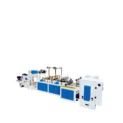 China Factory Fully Automatic Eight Fold Vest Rolling Bag Making Machine Bags Machine Maker for sale