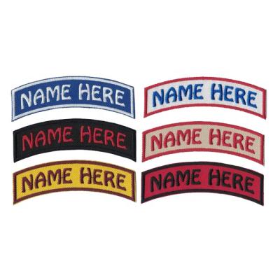 China Viable Custom Letters Embroidery Patches Iron On Patch Logo Name Patches For Jacket for sale