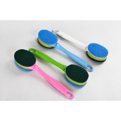 China Manufacturer China Suppliers Home Household Kitchen Dishcleaning Brush Viable Professional Kitchen With Sponge Scrubber for sale