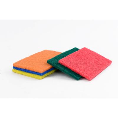 China Viable Wholesale 5Pcs 5 Colors Assorted Non Scratch Scrubbing Pad Production Line for sale