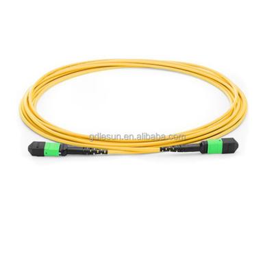 China High Quality Telecom Communication MPO Patch Tie 12 Cores 3.0mm Fiber Optic Cable Standard Loss Optical Patch Cord for sale