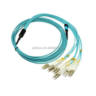 China Telecom Communication 4/8/12/16 Cores Fiber Patch Cord Fiber Optic Patch Cord Fiber Optic Jumper Om3 Mpo/Pc Lc/Pc for sale