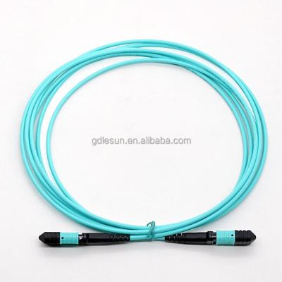 China Telecom communication factory customization LC Om3 8/12/24f G657a1 Mpo/mtp fiber optic patch cord for sale