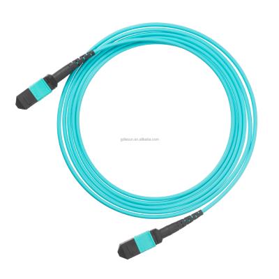 China Telecom Communication Mpo/mtp Fiber Optic Patch Cord Multi Mode 4/8/12/16 Cores Fiber Optic Patch Cord for sale