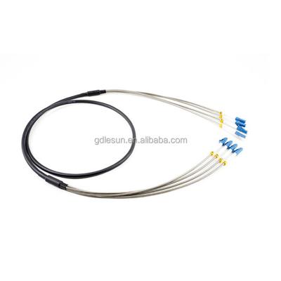 China Telecom Communication Fiber Attena CPRI Au SM G657A2 LC Burst Armored Patch Cord for sale