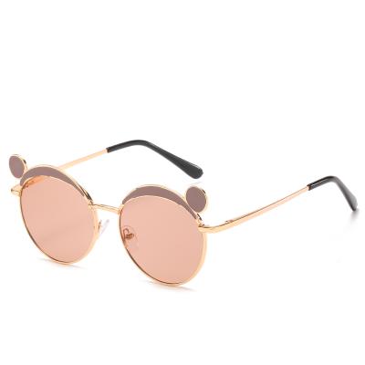 China Fashion Sunglasses Kids Metal Frame Round Shape Sunglass Style Punk Street Retro Beat Sun Glasses River For Boys And Girls for sale