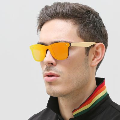 China 2021 New Bamboo Sunglasses Fashion Colorful Polarizer Bamboo Sunglasses Spring Feet Can Be Customized for sale