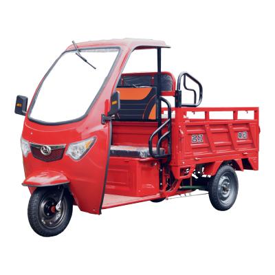 China 60V72V Electric Cargo Half Closed Use Electric Tricycle With Cabin Cargo Tricycle For Delivery Goods for sale