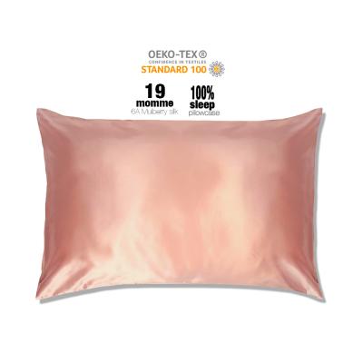 China 100% pure natural silk anti-static wholesale pillowcase mulberry pillow case with gift box custom made for sale