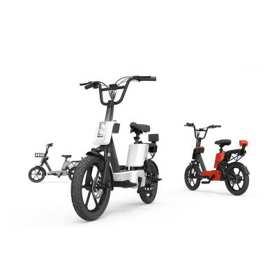 China Standard door to door shipping front and rear shock absorber 48V350W ebike electric bicycle for sale