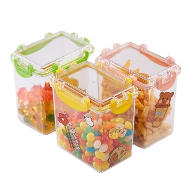 China Creative viable transparent sealed storage box can be superimposed mini debris storage sealed storage box for sale