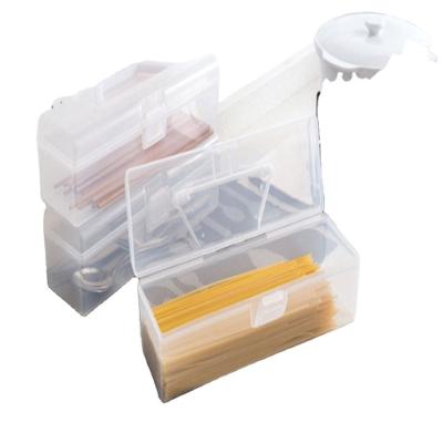 China Modern Portable Noodle Desktop Vermicelli Storage Box Kitchen Household Goods Transparent Storage Box for sale