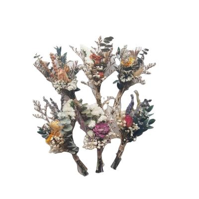 China Bridal Shop Decoration Boho Home Decor Wedding Home Centerpieces Dry Arrangements Mini Pampas Bouquet Dried Flowers Plants for sale