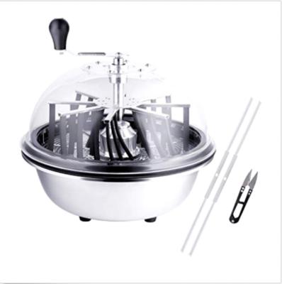 China Anti-Slip Hydroponic Bowl Leaf Trimmer Hand Motor Driven With Clear Dome PMMA Cover for sale