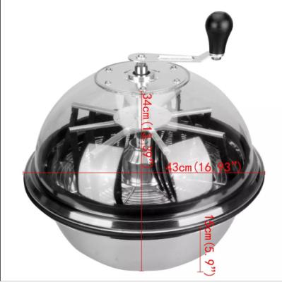 China 13/16/19/24inch Bowl Leaf Trimmer Anti-Slip Hand And Motor Driven Hydroponic With Clear PMMA Dome Cover for sale