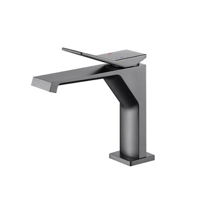 China Single Handle Bathroom Faucet Deck Mounted Waterfall Cold And Hot Water Faucet Mixer Tap for sale