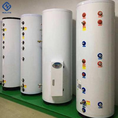 China NULITE NEW ENERGY 50~2000L Outdoor Electric Hot Water Stainless Steel Water Storage Buffer Tank For Heat Pump Water Heater for sale