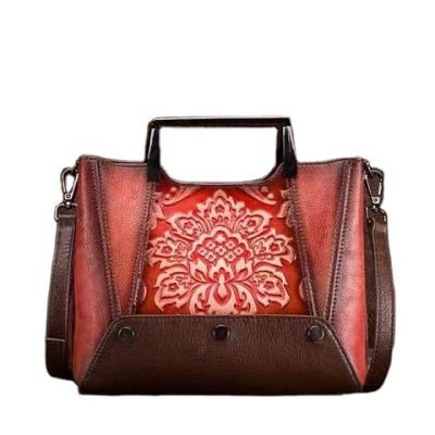 China 2022 GENUINE LEATHER spring and summer new fashion All-match leather casual handbag for sale