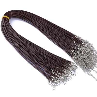 China Fashion Necklace Rope Wax Rope Necklace 18.5 Inch Necklace 45cm Adjustable Stretch Ropes for sale