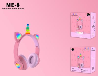 China Headband Factory Hot Selling High Quality Cheap Unicorn Headphones ME8 Gaming Headphones for sale