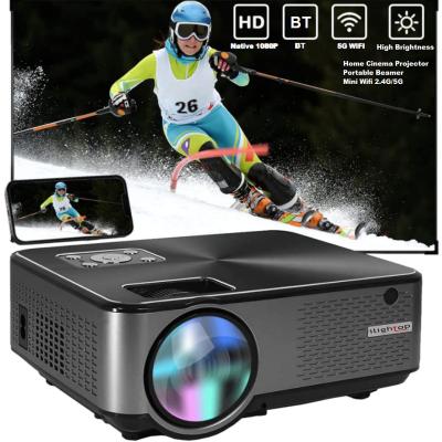 China iLightop Native Mini Portable Movie LED Beamer 1080P FHD Lcd LCD Video Native iLightop Projectors Android Projector With Projection Screen for sale