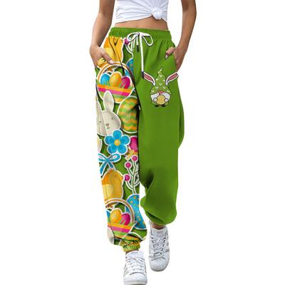 China Good Quality Sustainable And Durable Women Casual Jogger Pants Printed Pants for sale